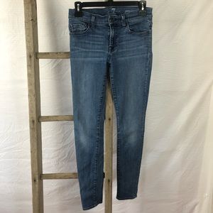 7 For All Mankind Gwenevere Skinny Jeans Medium Wash Size 27